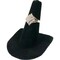 2 Black Velvet Ring Finger Jewelry Holder Showcase Display Stands